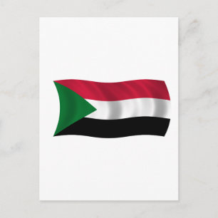 Vlag van Soedan Briefkaart