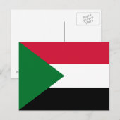 Vlag van Soedan Briefkaart (Voorkant / Achterkant)