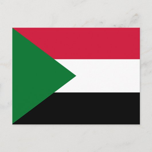 Vlag van Soedan Briefkaart (Voorkant)