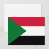 Vlag van Soedan Briefkaart (Voorkant / Achterkant)