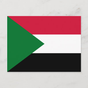 Vlag van Soedan Briefkaart