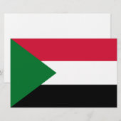 Vlag van Soedan Briefpapier (Voorkant / Achterkant)