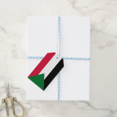 Vlag van Soedan Cadeaulabel (Met Touw)