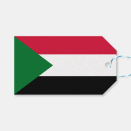 Vlag van Soedan Cadeaulabel