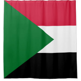 Vlag van Soedan Douchegordijn