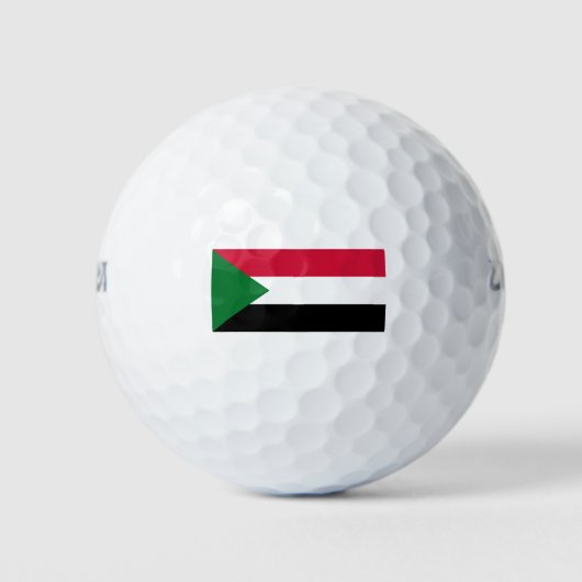 Vlag van Soedan Golfballen (Voorkant)