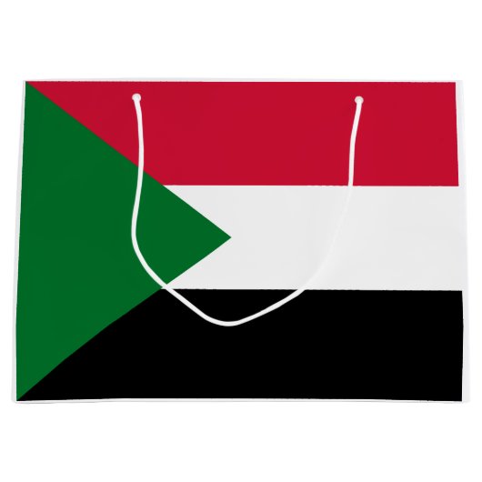 Vlag van Soedan Groot Cadeauzakje (Voorkant)