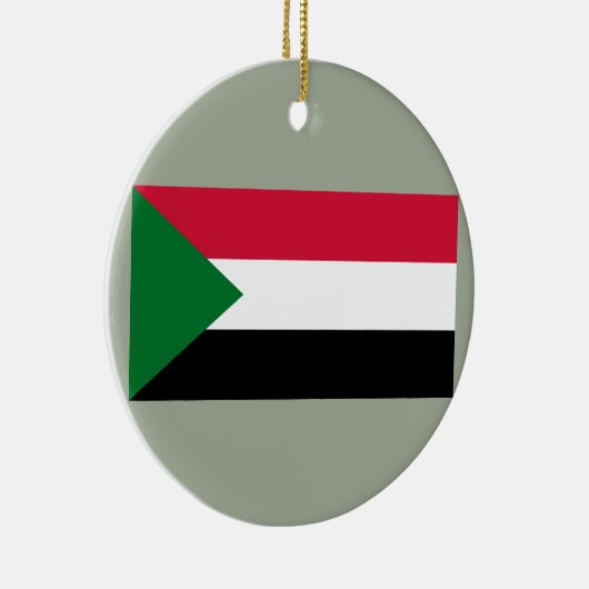 Vlag van Soedan Keramisch Ornament (Rechts)