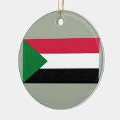 Vlag van Soedan Keramisch Ornament (Links)