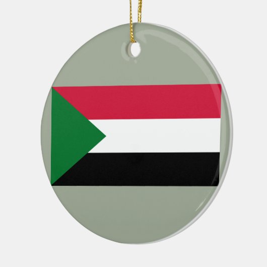 Vlag van Soedan Keramisch Ornament (Links)