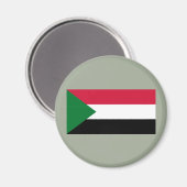 Vlag van Soedan Magneet (Voorkant / Achterkant)