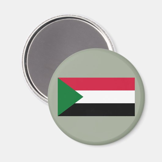 Vlag van Soedan Magneet (Voorkant / Achterkant)