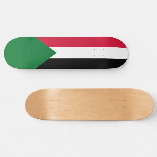 Vlag van Soedan Persoonlijk Skateboard (Horizontaal)
