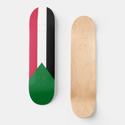 Vlag van Soedan Persoonlijk Skateboard (Voorkant)
