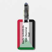 Vlag van Soedan Persoonlijke Easy ID Bagagelabel (Achterkant verticaal)