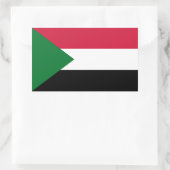 Vlag van Soedan Rechthoekige Sticker (Tas)