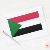 Vlag van Soedan Rechthoekige Sticker (Envelop)