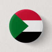 Vlag van Soedan Ronde Button 3,2 Cm (Voorkant)