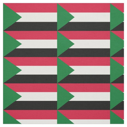 Vlag van Soedan Stof (Swatch)