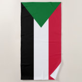 Vlag van Soedan Strandlaken (Voorkant)