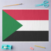 Vlag van Soedan Tissuepapier (Craft)