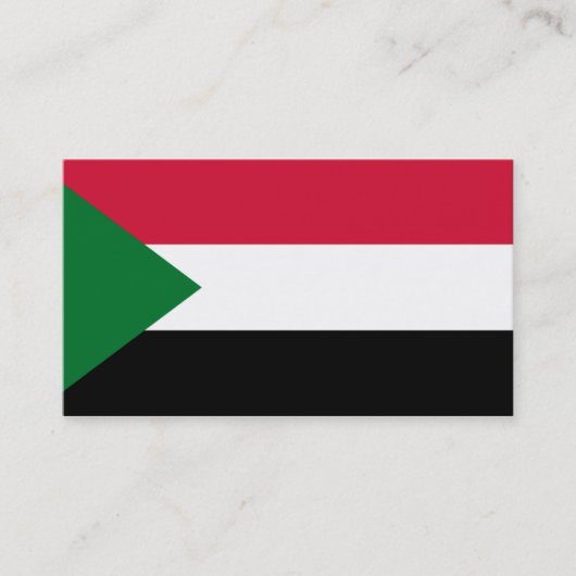 Vlag van Soedanese Visitekaartjes (Voorkant)