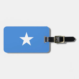 Vlag van Somalië Bagagelabel met lederen riem