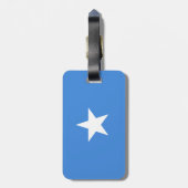Vlag van Somalië Bagagelabel met lederen riem (Achterkant verticaal)