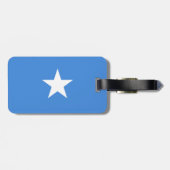 Vlag van Somalië Bagagelabel met lederen riem (Achterkant horizontaal)