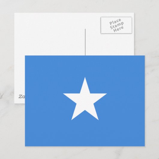 Vlag van Somalië Briefkaart (Voorkant / Achterkant)