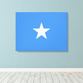 Vlag van Somalië Canvas Afdruk (Insitu (Houten vloer))