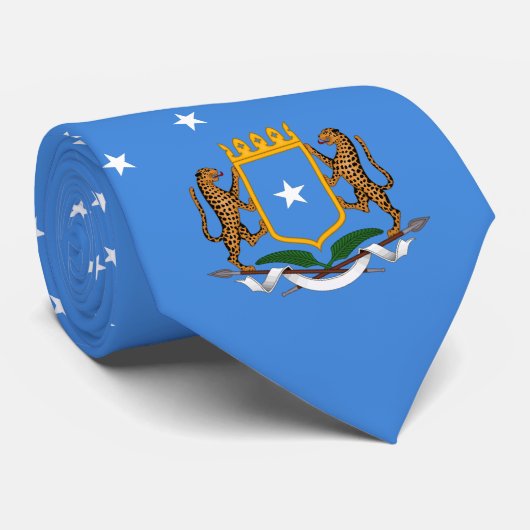 Vlag van Somalië en wapen van Somalië Stropdas (Opgerold)