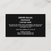 Vlag van Somalië en wapen van Somalië Visitekaartje (Achterkant)