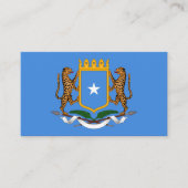 Vlag van Somalië en wapen van Somalië Visitekaartje (Voorkant)