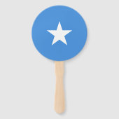 Vlag van Somalië Handwaaier (Achterkant)