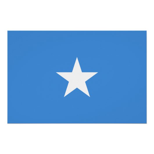 Vlag van Somalië Perfect Poster (Voorkant)