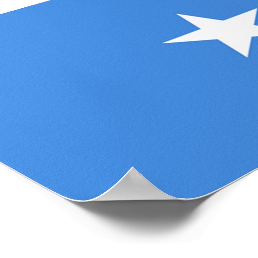 Vlag van Somalië Poster (Hoek)