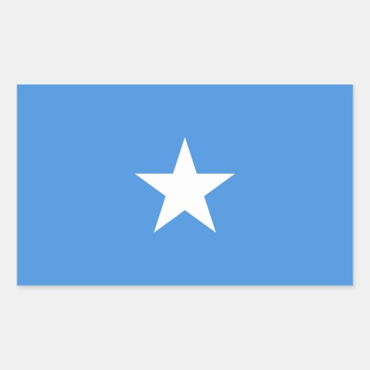 Vlag van Somalië Rechthoekige Sticker (Voorkant)