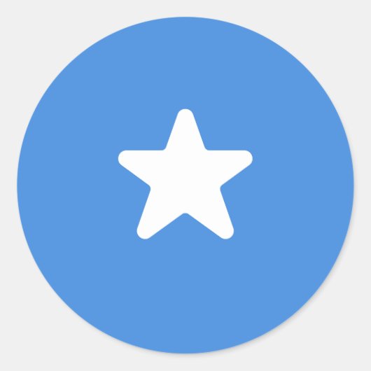Vlag van Somalië Ronde Sticker (Voorkant)