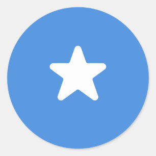 Vlag van Somalië Ronde Sticker