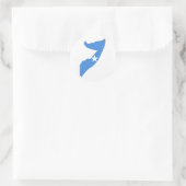 vlag van somalië ronde sticker (Tas)