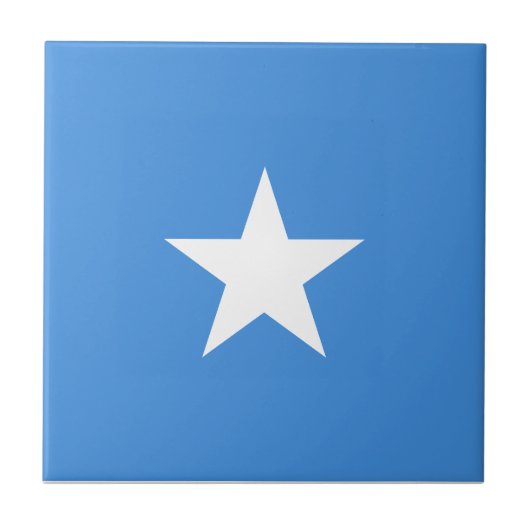 Vlag van Somalië Tegeltje (Voorkant)