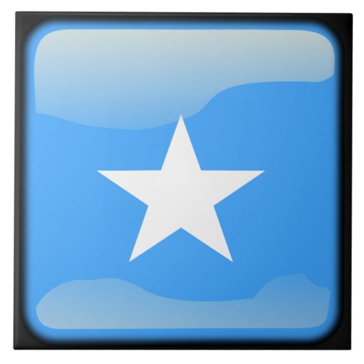 Vlag van Somalië Tegeltje (Voorkant)