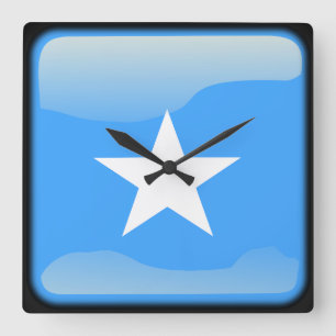 Vlag van Somalië Vierkante Klok