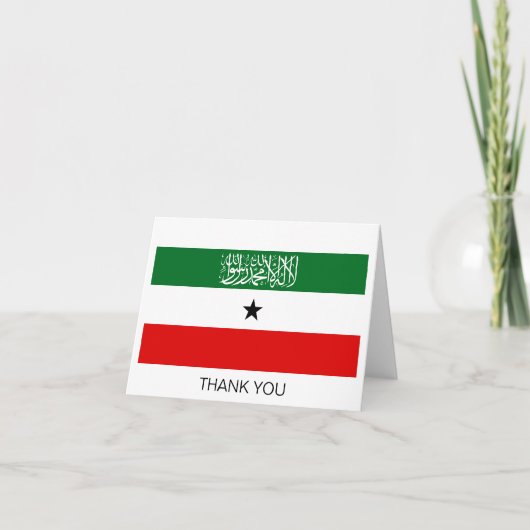 Vlag van Somaliland Bedankkaart (Voorkant)