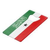 Vlag van Somaliland Creditkaart Flessenopener (Voorkant Gekanteld)