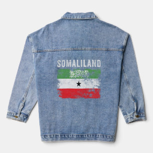 Vlag van Somaliland noodlijdende Somalische vlag Denim Jacket