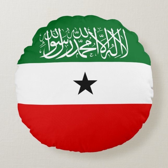 Vlag van Somaliland Rond Kussen (Voorkant)