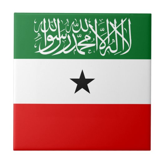 Vlag van Somaliland Tegeltje (Voorkant)