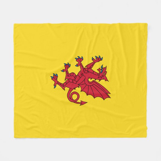 Vlag van Somerset Fleece Deken (Voorkant (Horizontaal))
